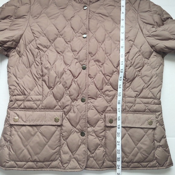EDDIE BAUER Tan Goose Down Quilted Jacket Size Large - Picture 8 of 14